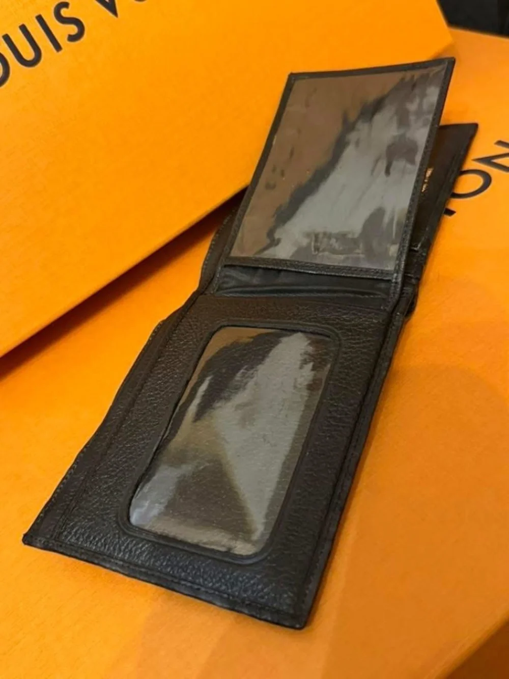 Christian Dior Crinkled Leather Black men’s wallet